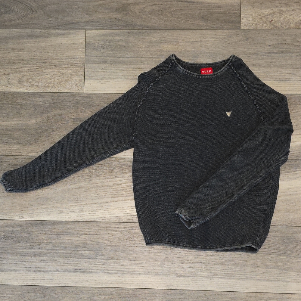 Guess Black Crew Neck Sweater